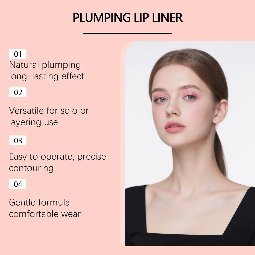 Women Makeup Lip Line Pen for Enlargement Long Lasting Waterproof Cosmetics Moisturising Dry Non Stick Lips Plump Make up Pencil